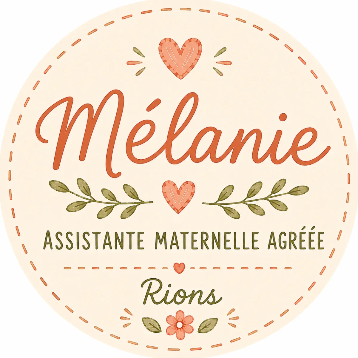 Photo de profil de Mélanie , assmat à Rions